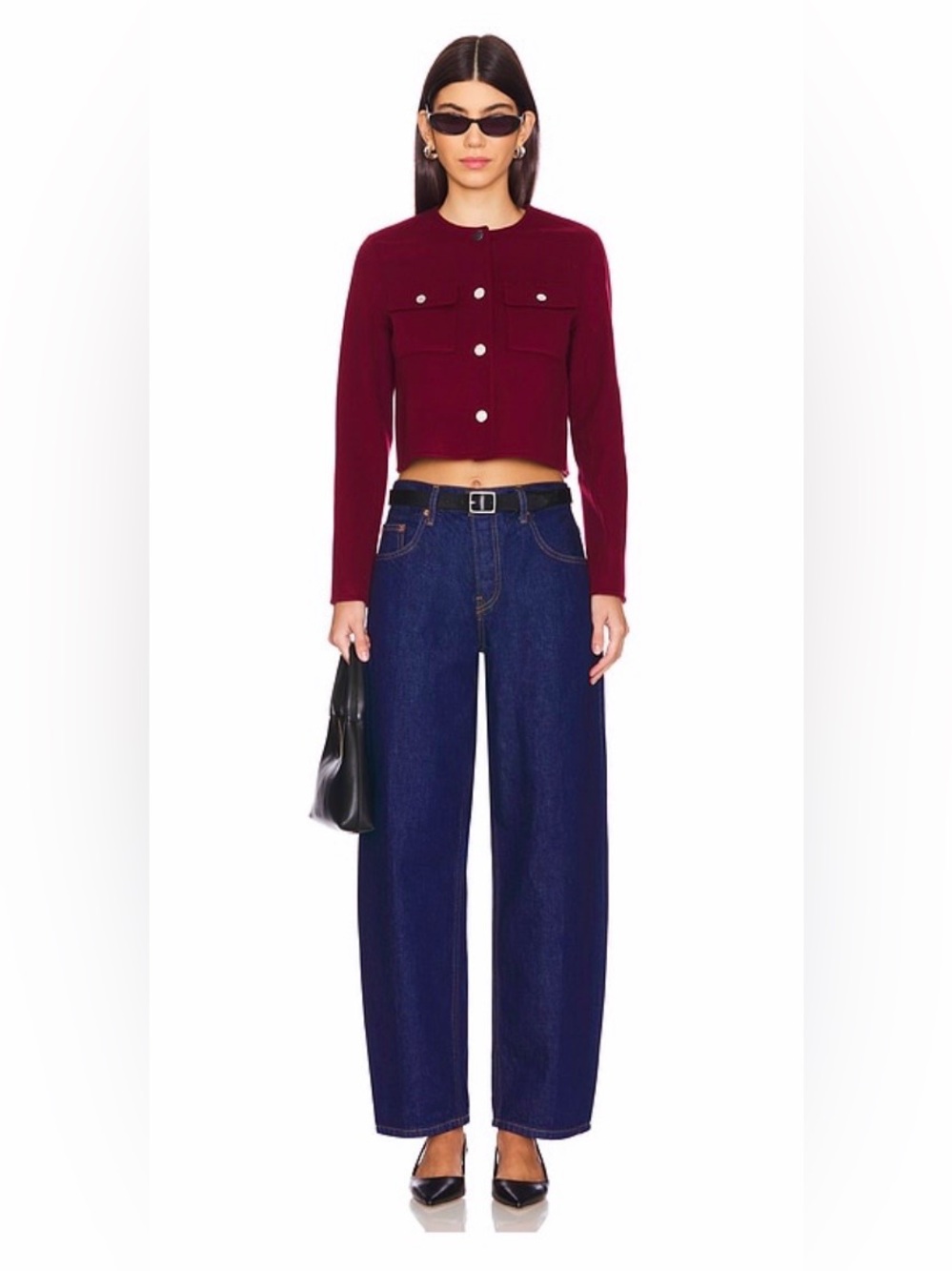 Theory Wool & Cashmere Cropped Cardigan Jacket